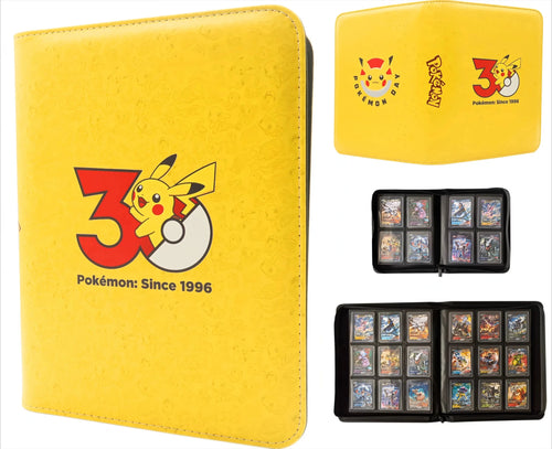 Pikachu 30th Anniversary Pokemon Card Book — 160 Card Gift UK