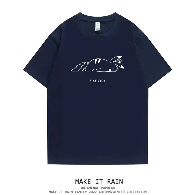Pikachu Pika Pika Oversized T-Shirt - Anime Merchandise