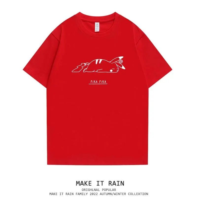 Pikachu Pika Pika Oversized T-Shirt - Anime Merchandise