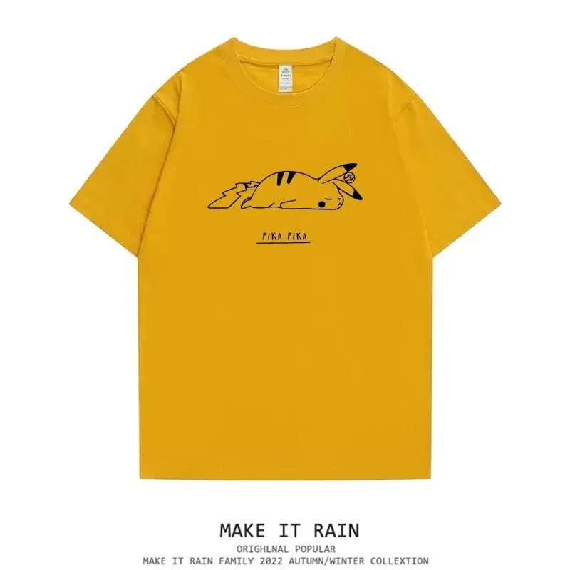 Pikachu Pika Pika Oversized T-Shirt - Anime Merchandise