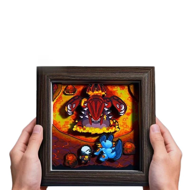Pokemon Pixel Art 3D Shadow Box — Design 13 (12x12cm) - Anime Merchandise