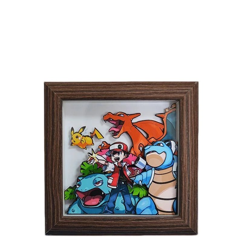Pokemon Pixel Art 3D Shadow Box — Design 17 (12x12cm) - Anime Merchandise