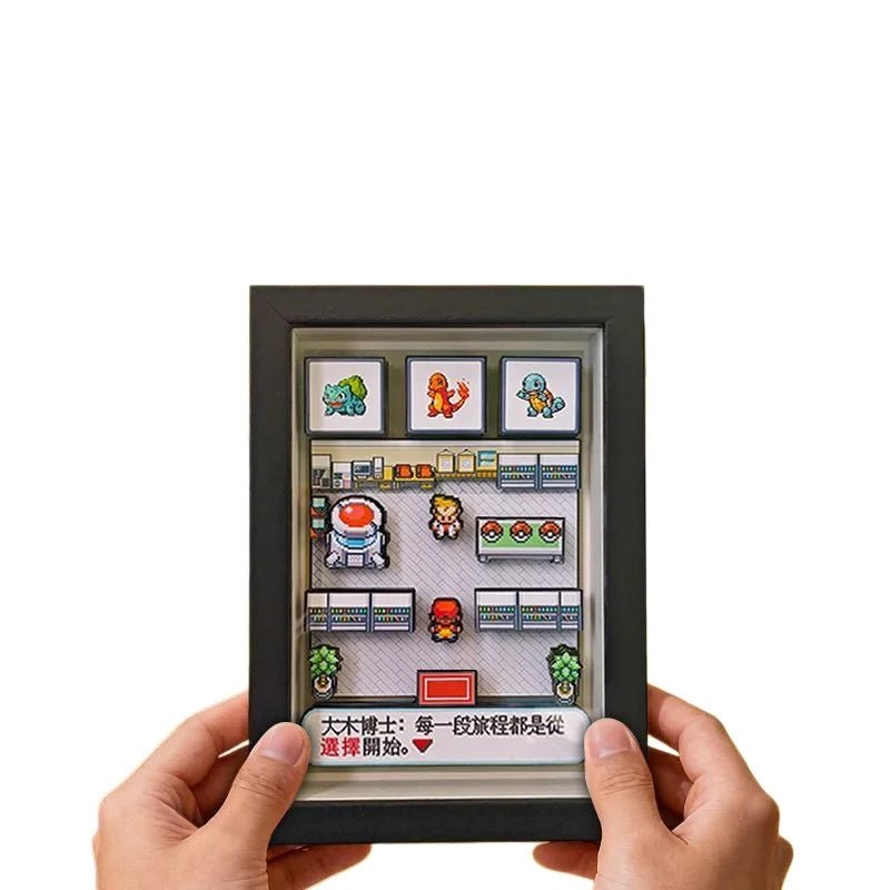 Pokemon Pixel Art 3D Shadow Box — Design 2 (10x15cm) - Anime Merchandise