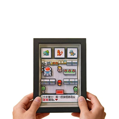 Pokemon Pixel Art 3D Shadow Box — Design 2 (10x15cm)