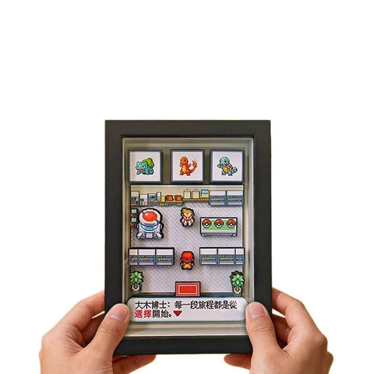 Pokemon Pixel Art 3D Shadow Box — Design 2 (10x15cm) - Anime Merchandise
