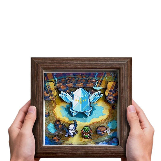 Pokemon Pixel Art 3D Shadow Box — Design 21 (12x12cm) - Anime Merchandise