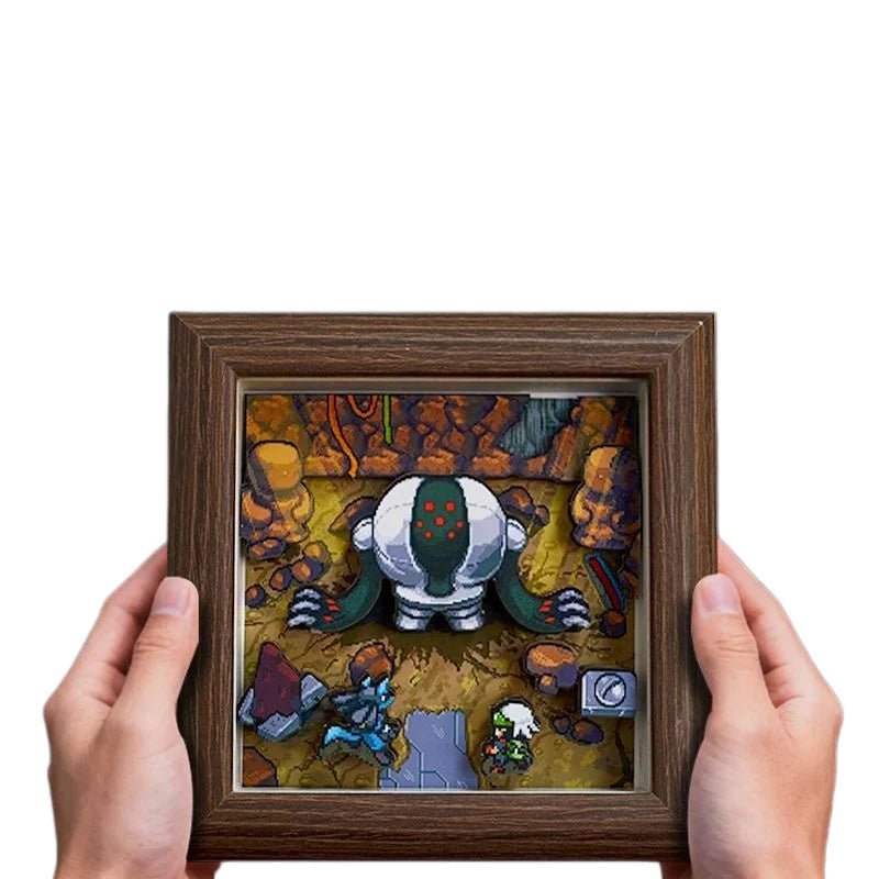 Pokemon Pixel Art 3D Shadow Box — Design 23 (12x12cm) - Anime Merchandise