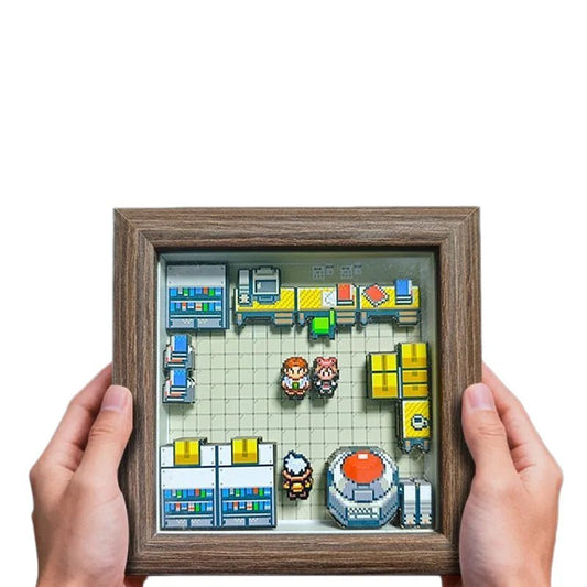 Pokemon Pixel Art 3D Shadow Box — Design 27 (12x12cm) - Anime Merchandise