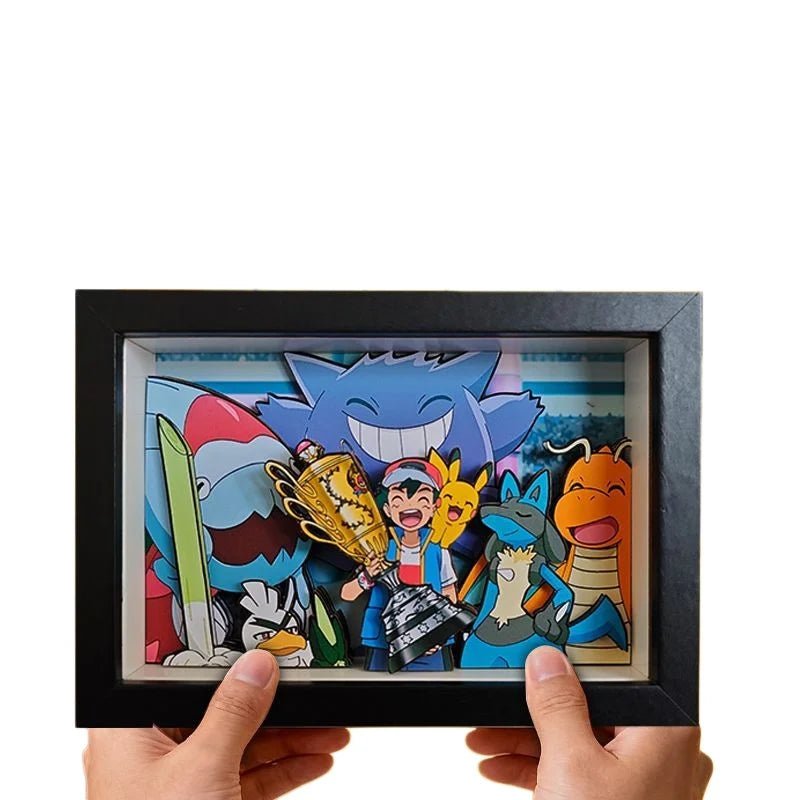 Pokemon Pixel Art 3D Shadow Box — Design 4 (10x15cm) - Anime Merchandise