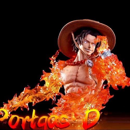 Portgas D. Ace One Piece LED Figure — 13.5cm Fire Fist Light-Up Statue