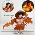 Portgas D. Ace One Piece LED Figure — 13.5cm Fire Fist Light-Up Statue