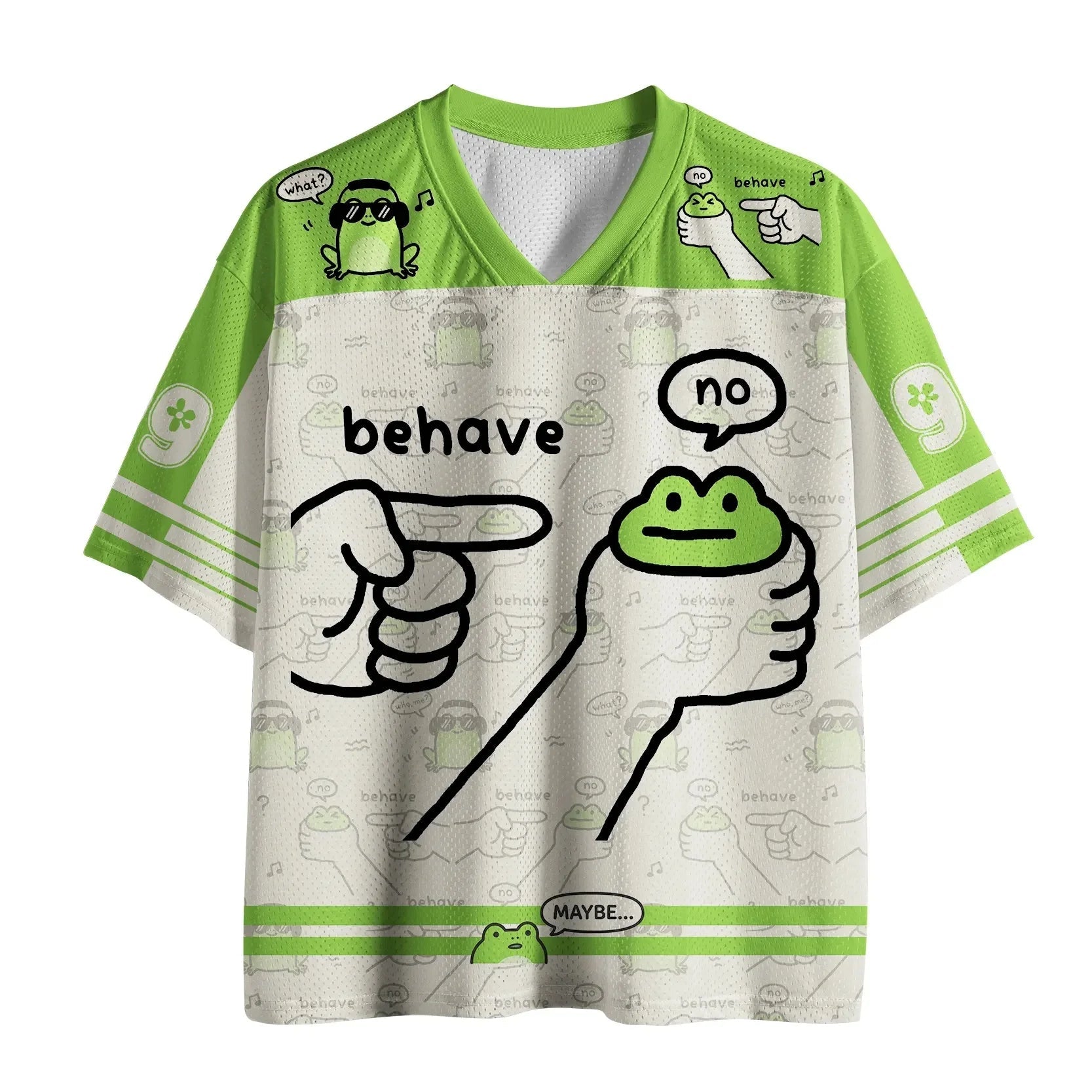 Retro Japanese Ukiyo - e Wave Print Sports Jersey - Anime Merchandise