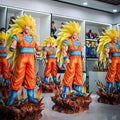 Son Goku Super Saiyan 3 Dragon Ball Z PVC Figure | 35cm LED Base