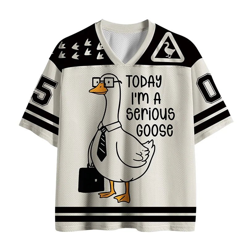 Today I'm A Serious Goose Sports Jersey - Anime Merchandise