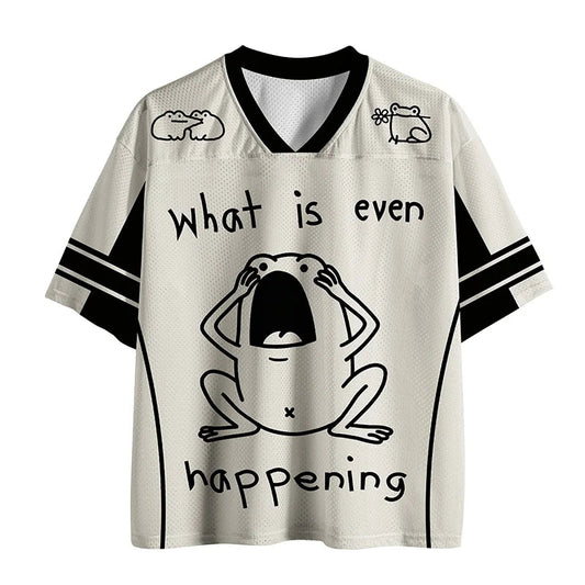 What Is Even Happening Frog Jersey - Anime Merchandise